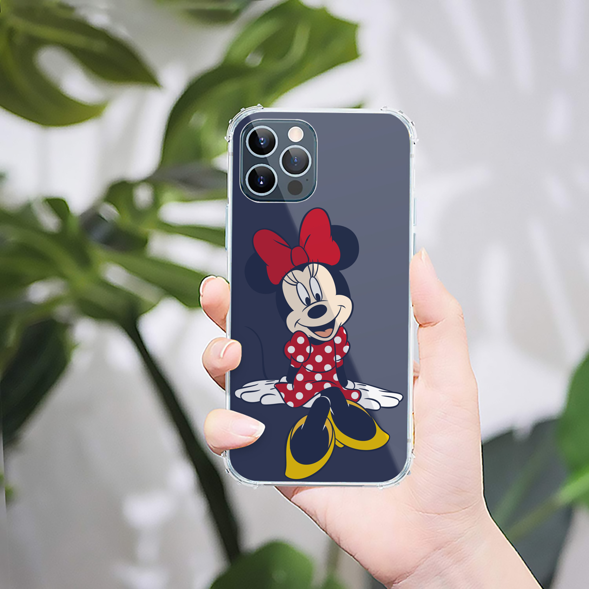 （画像用） ミッキーマウス Mickey Mouse 【iPhone 12シリーズ対応】透明スマホケース（クリアソフトケース）